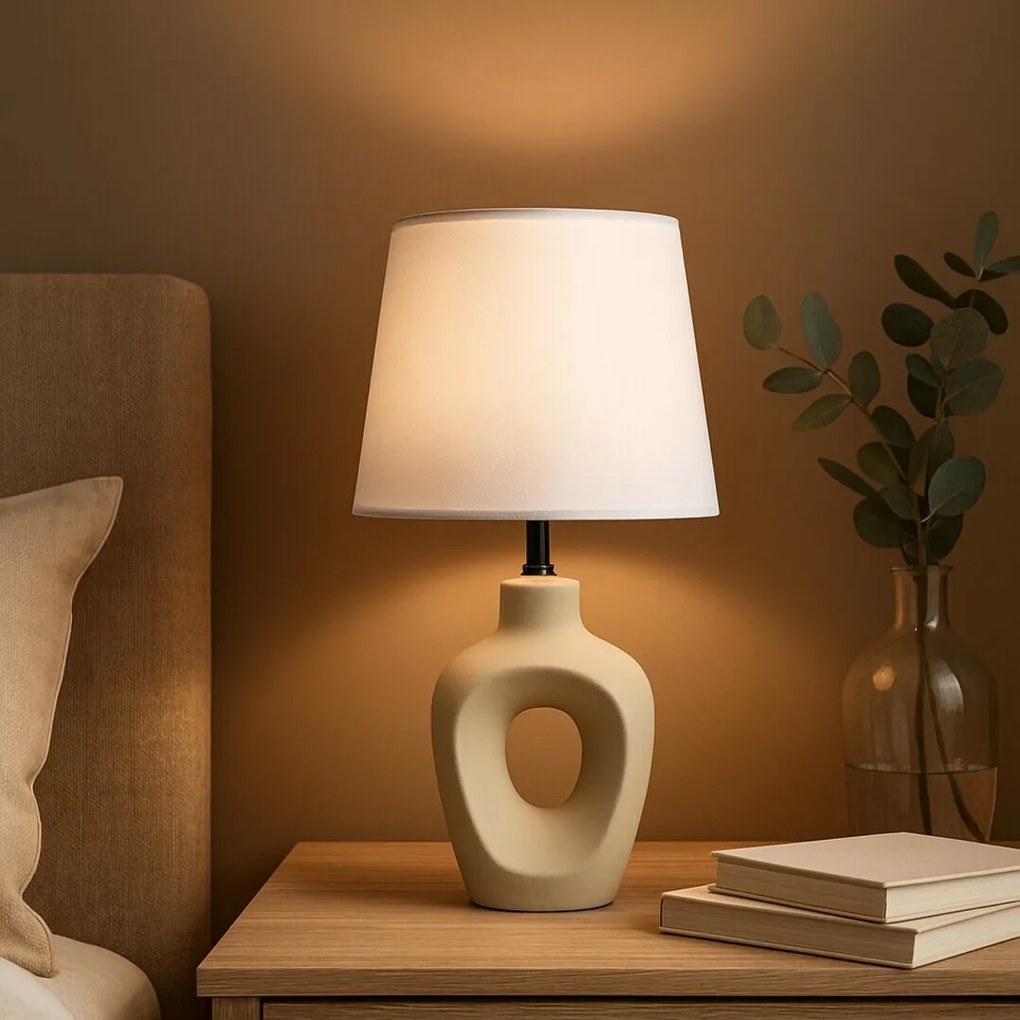 Rabalux 74079 lampa stołowa Madelor, beżowy