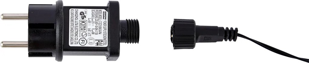 Czarna choinka ze światłem LED IP44 - Brilli