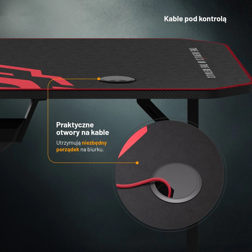 Biurko gamingowe 140 cm Diablo X-Mate 1400
