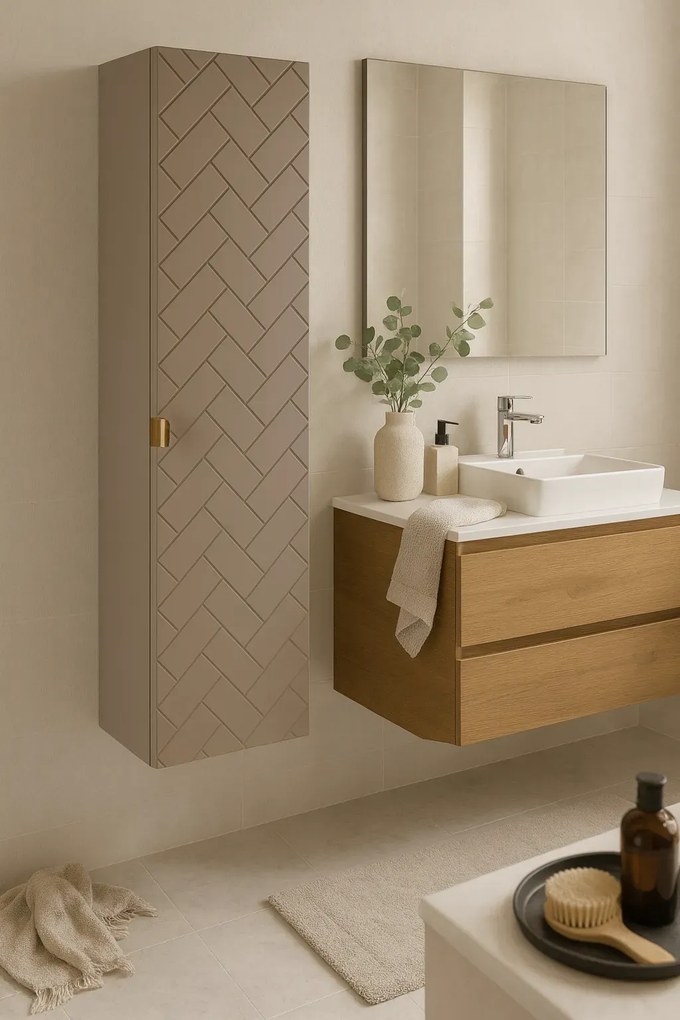 Kaszmirowy słupek łazienkowy wiszący E4-A39