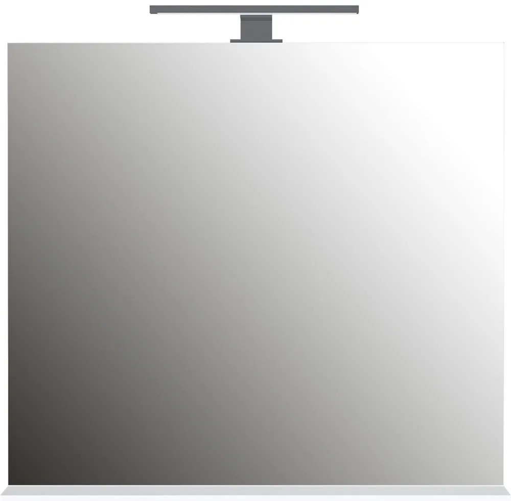 Lustro z oświetleniem/z półką ścienne 76x75 cm – Germania