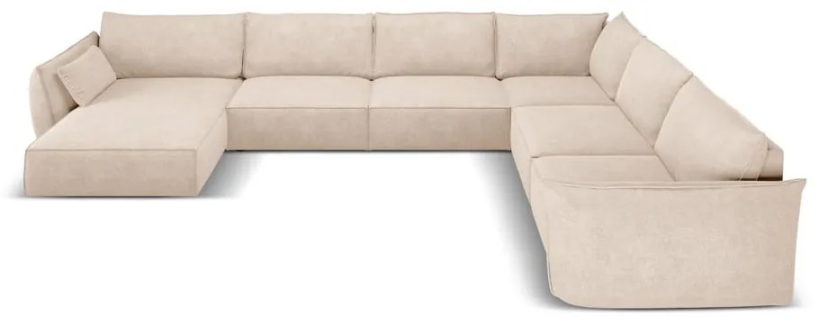 Beżowy narożnik (prawostronny) Vanda – Mazzini Sofas