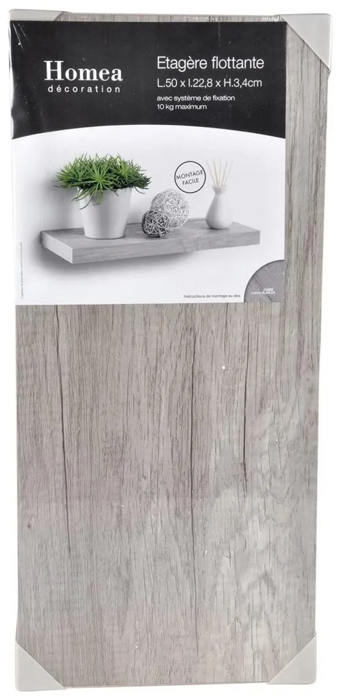 Półka wisząca na ścianę z MDF, dł. 50 cm