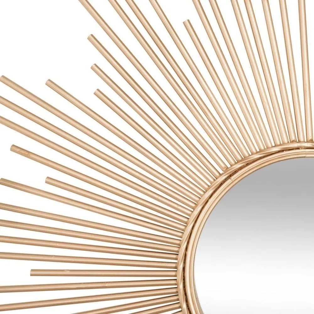 Dekoracyjne lustro ścienne GOLD SUN Ø 98,5 cm
