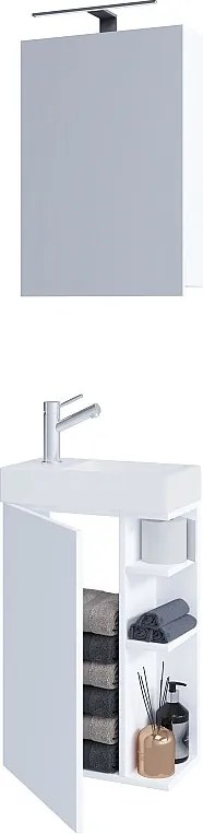 2 szt. umywalka Szafka lustrzana Bad Lumia