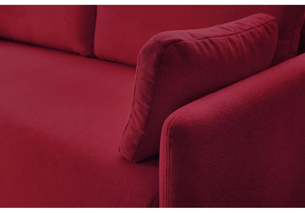 Bordowa rozkładana sofa 211 cm Marcel – Bobochic Paris