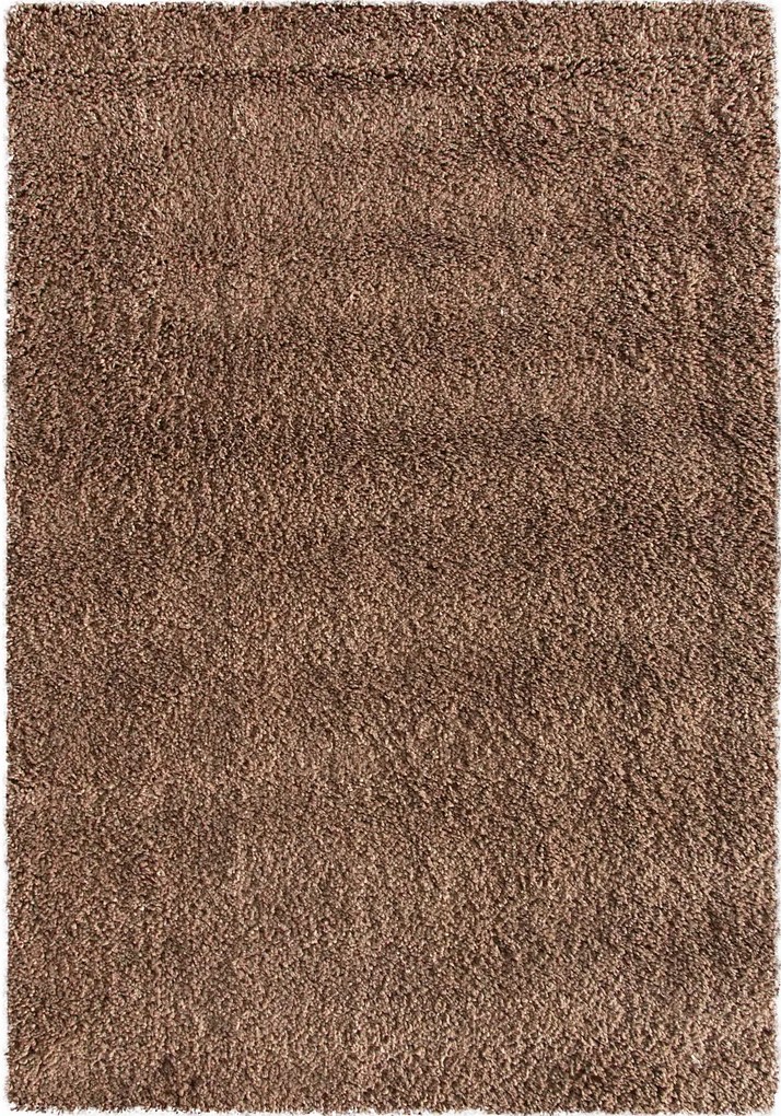 Dywan shaggy Best jednokolorowy cappuccino 140 cm x 200 cm