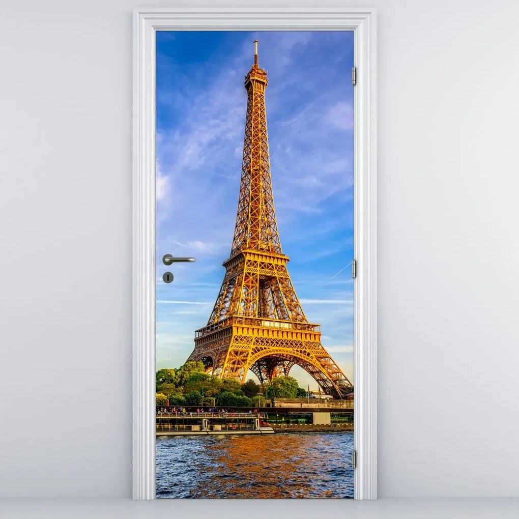 Fototapeta na drzwi - Wieża Eiffla (95x205cm)