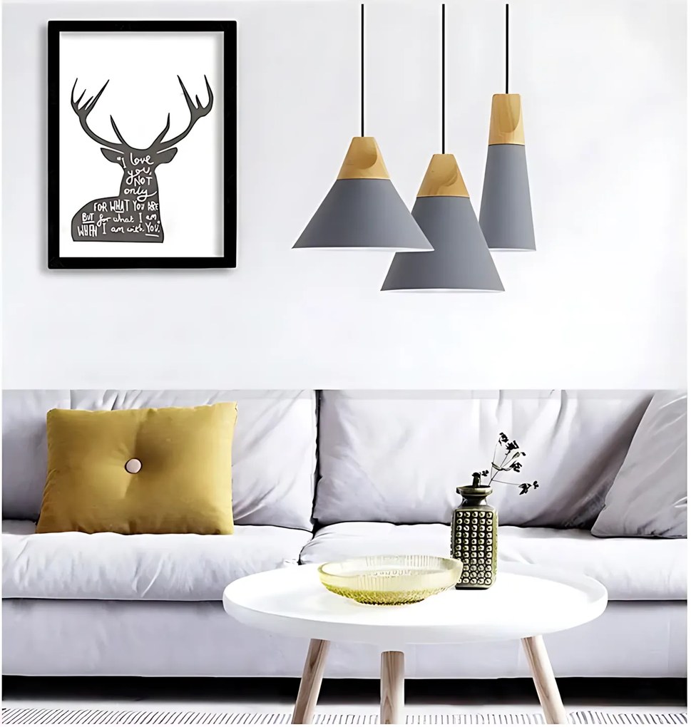 Lampa sufitowa wisząca Scandi A Biała