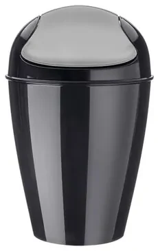 Koziol Kosmetyczny kosz na śmieci DEL S, 5 l, czarny