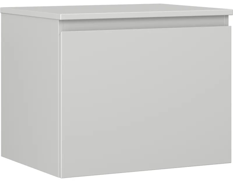 Mexen Orio szafka łazienkowa podumywalkowa 60 cm z blatem, 1 szuflada, szara mat - 91A10-06047-1-BFC62