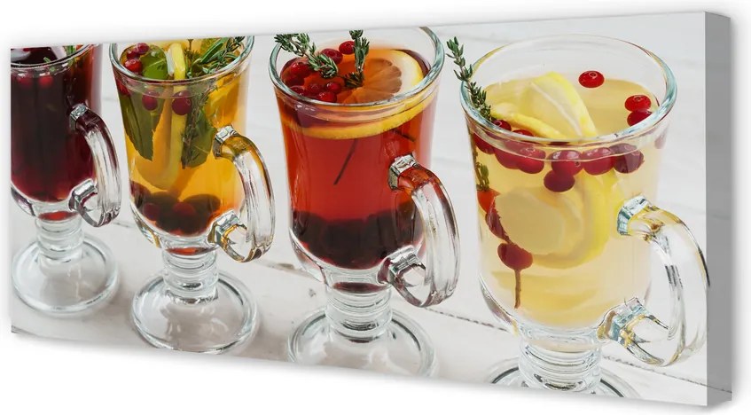 Obraz na płótnie Rozgrzewająca Herbata Zimowa