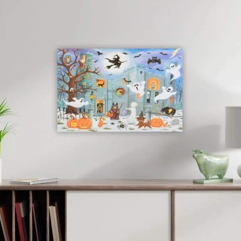 Obraz na ścianę "Przeklęty zamek", 9 LED, 60 x 40 cm