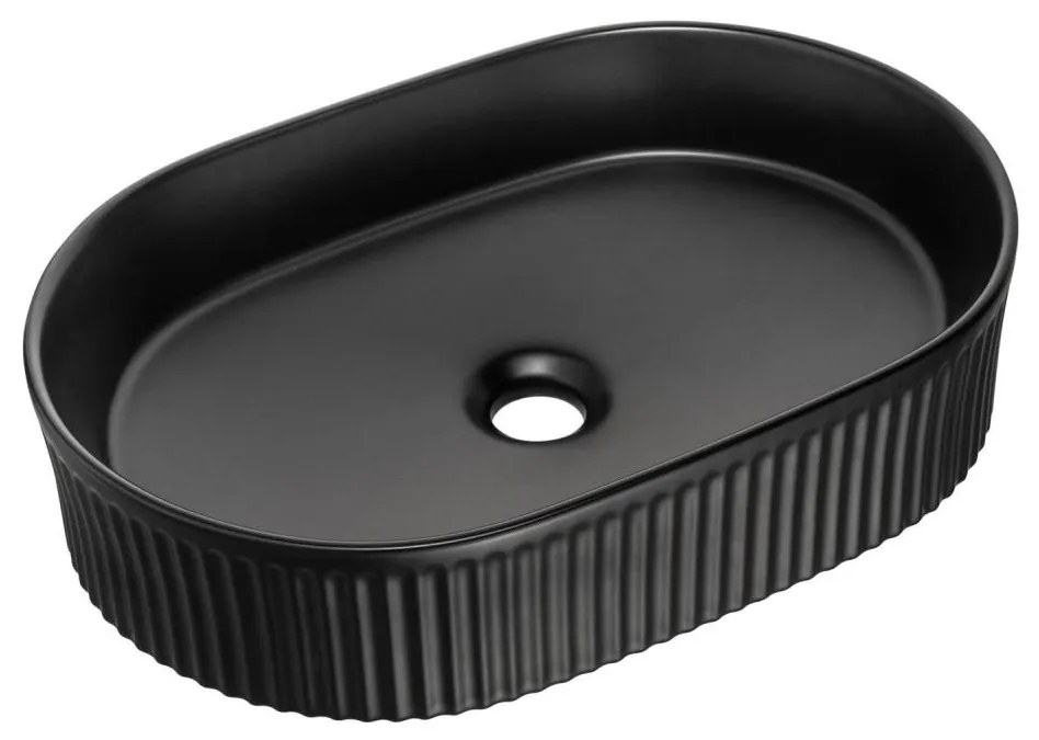 COMAD BEYOND 5 BLACK (E-6564) - Umywalka na blat BEYOND 48x32,5 cm czarna