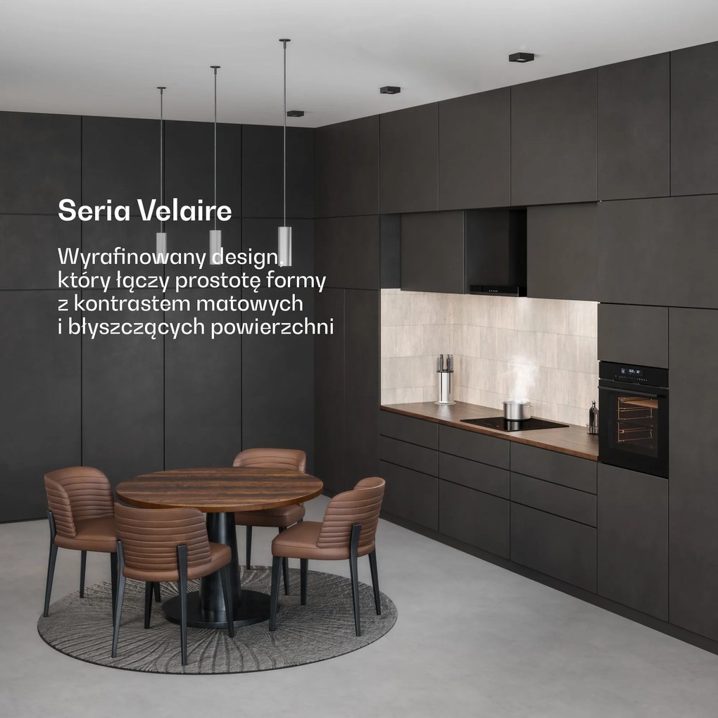 Klarstein Velaire 60cm 74L Piekarnik do zabudowy Czarny