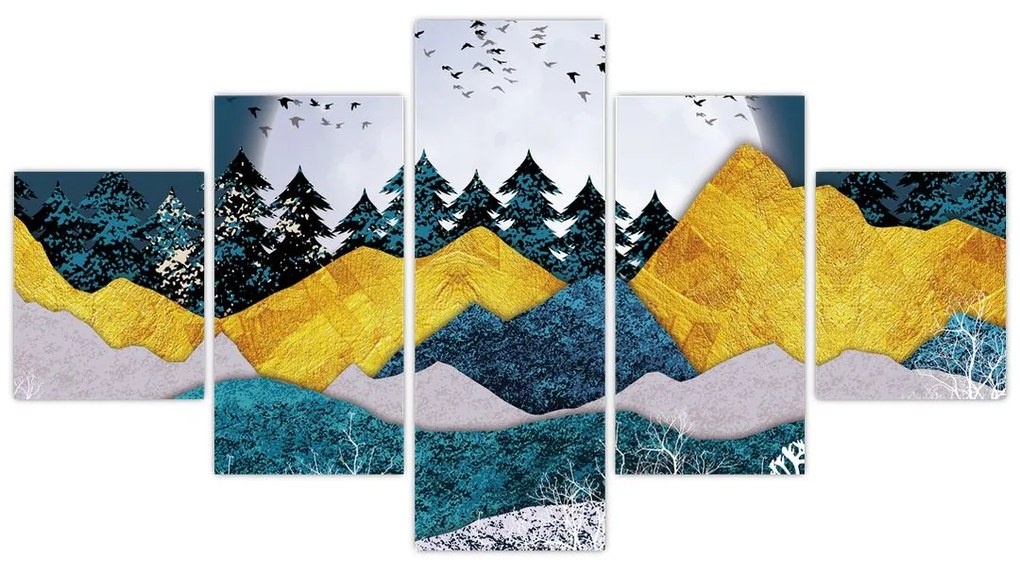 Obraz - Krajobraz polarny (125x70 cm)