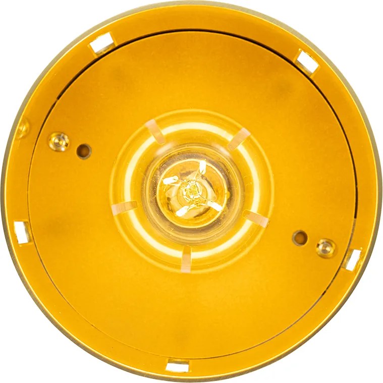 Designerska lampa sufitowa złota - Yana