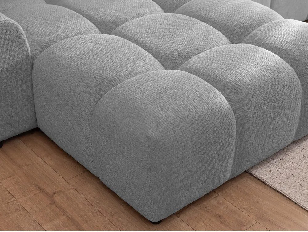 Szary narożnik (lewostronny/z szezlongiem) Albane – Ropez