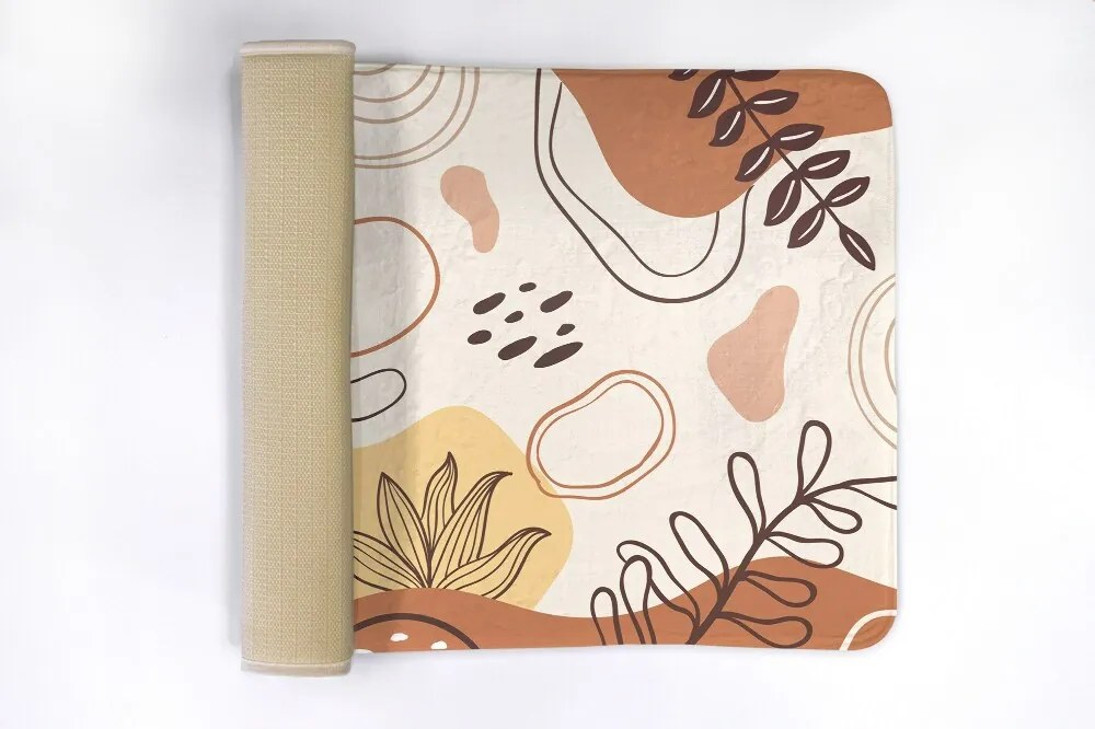 Dywanik antypoślizgowy do łazienki Dywanik antypoślizgowy do łazienki Kwiatowe Abstrakcje