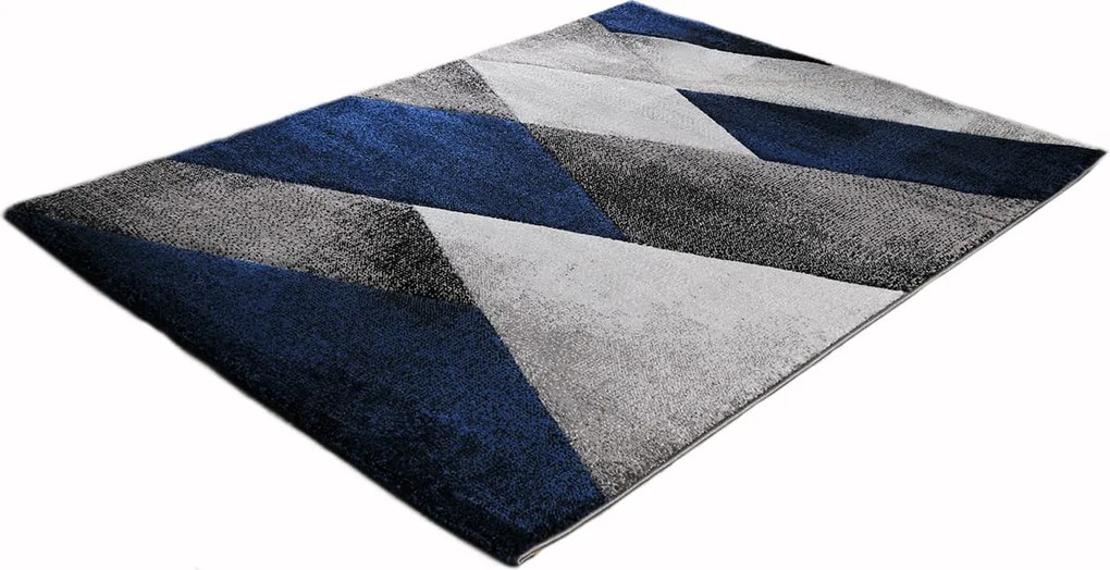 Dywan Diamond New 3D Geometria Granatowy 160 cm x 220 cm