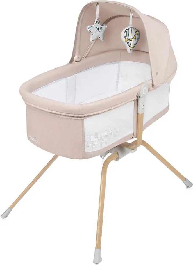 Lionelo - Łóżeczko turystyczne 3w1 MALIN EVO Beżowy Naturalny