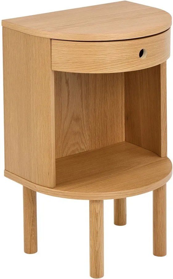 Szafka nocna w dekorze dębu w jasnym naturalnym kolorze Paron – Actona