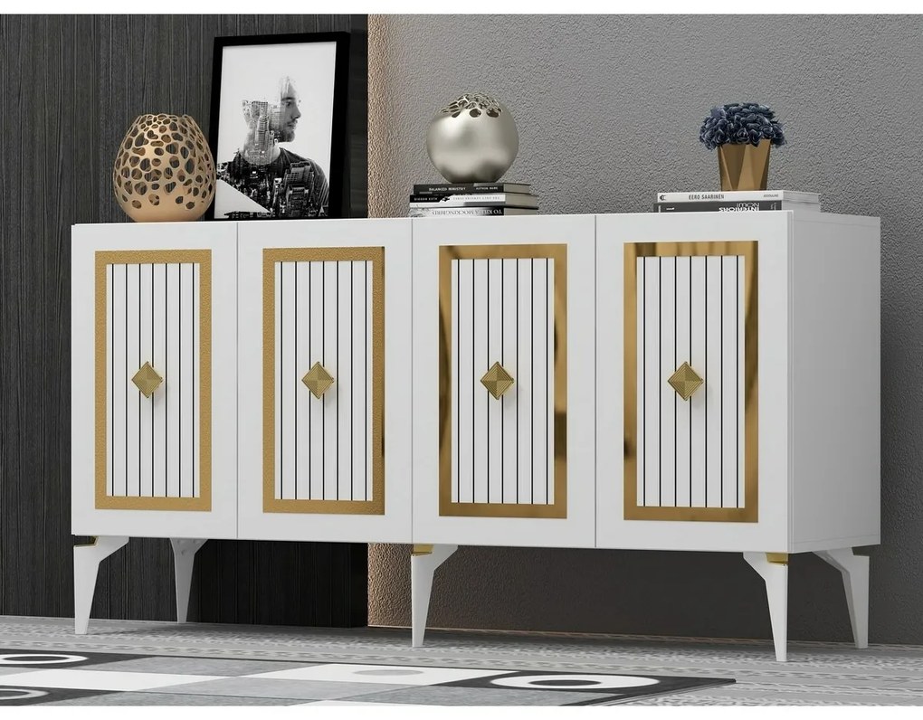 Szafka Nora White and Gold