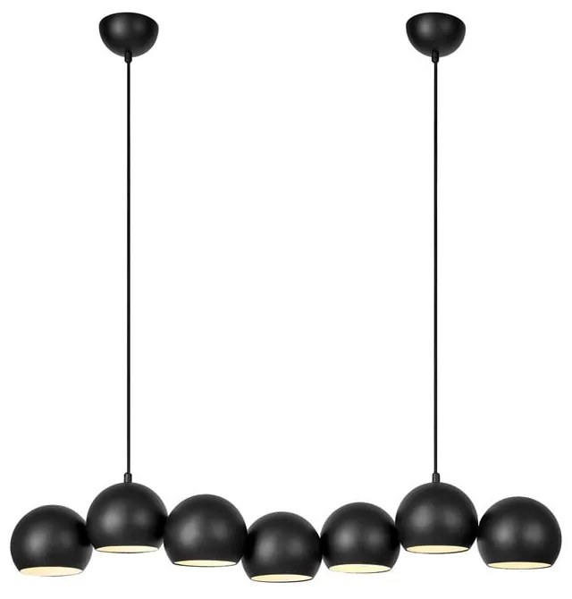 Czarna lampa wisząca z metalowym kloszem Cupolo – Markslöjd