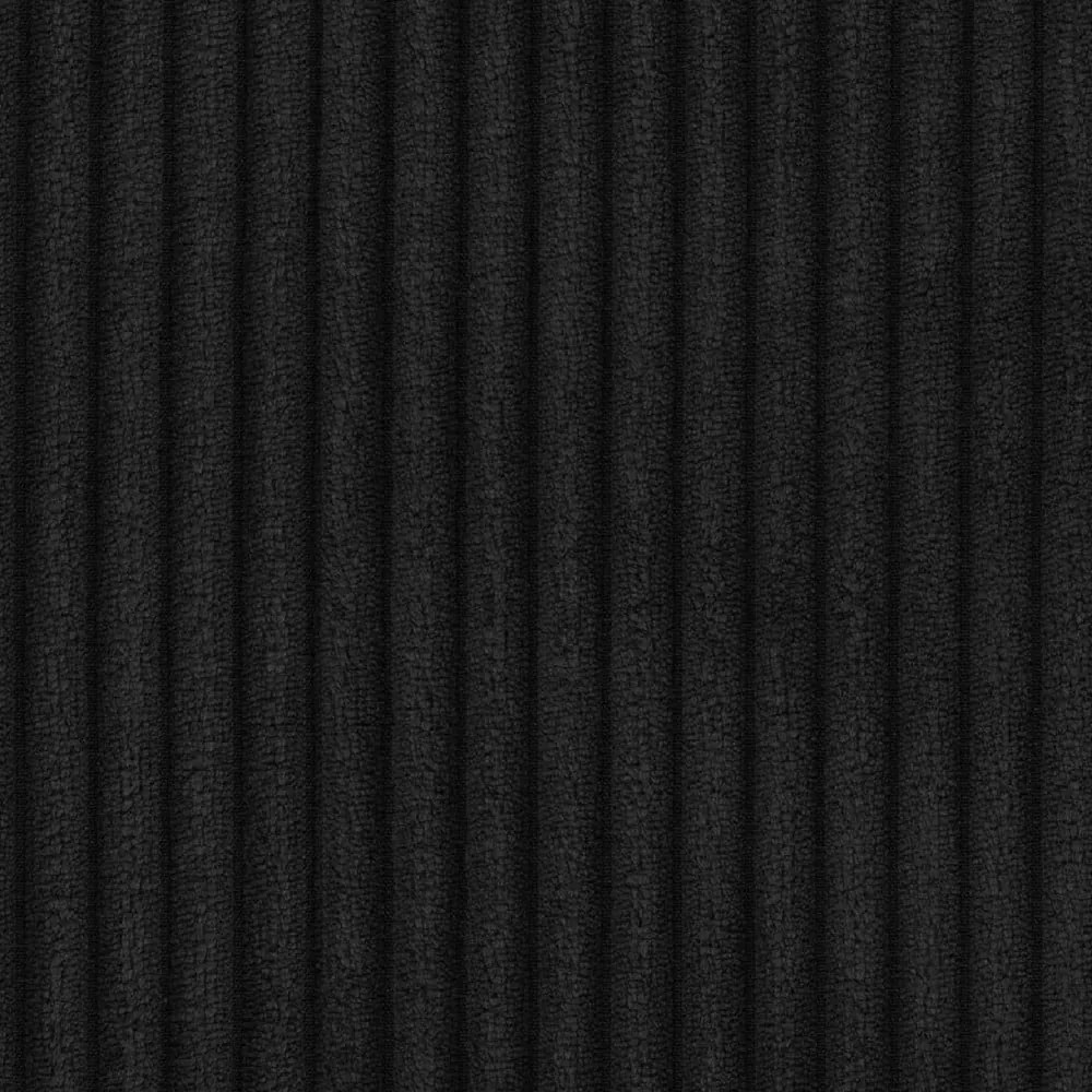 Czarna sztruksowa sofa 310 cm Vanessa – Ropez