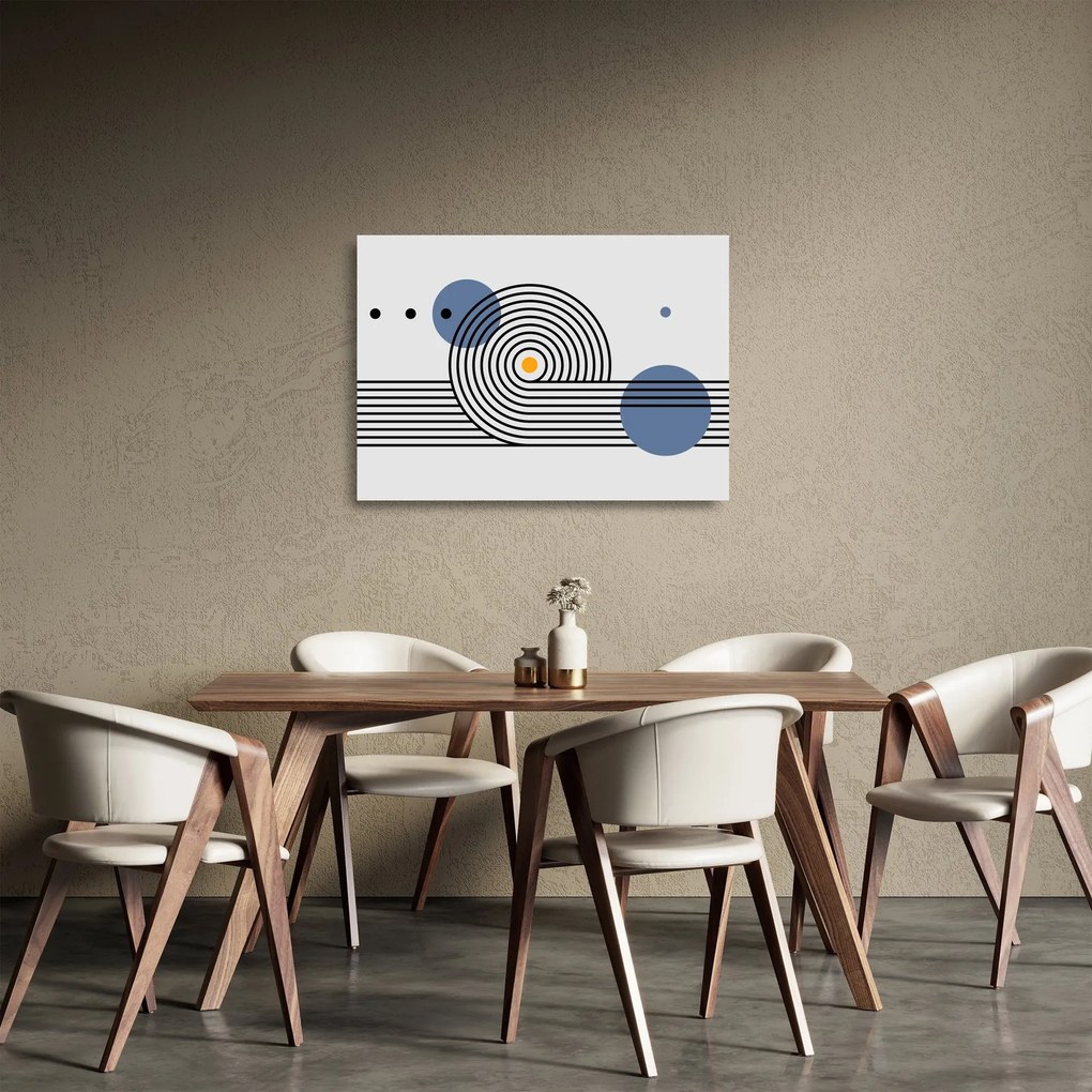 Obraz na szkle - Minimalistyczna abstrakcja N⁰1 (70x50 cm)