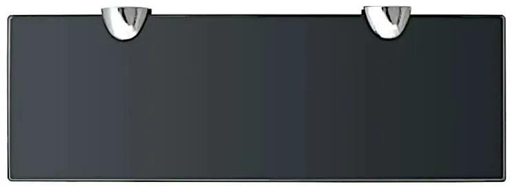 Czarna solidna półka szklana 30x10 - Imker