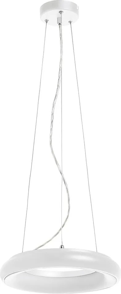 Lampa sufitowa FRED w nowoczesnym stylu - ?r. 29,8 cm - okr?g?a - LED SMD 25W - 1850 i 3K - 120° i 125° - IP40 - aluminium i opalowy poliw?glan - bia?a