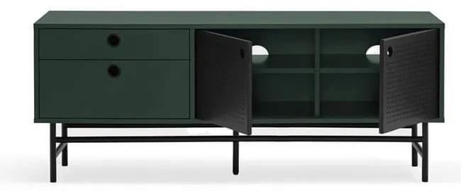 Ciemnozielona szafka pod TV 140x52 cm Punto – Teulat