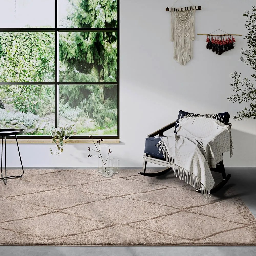 Beżowy dywan 120x170 cm Perrotin Beige – Elle Decoration