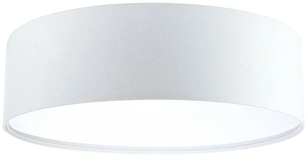 Biały minimalistyczny plafon welurowy - 8X A361 K1-R97