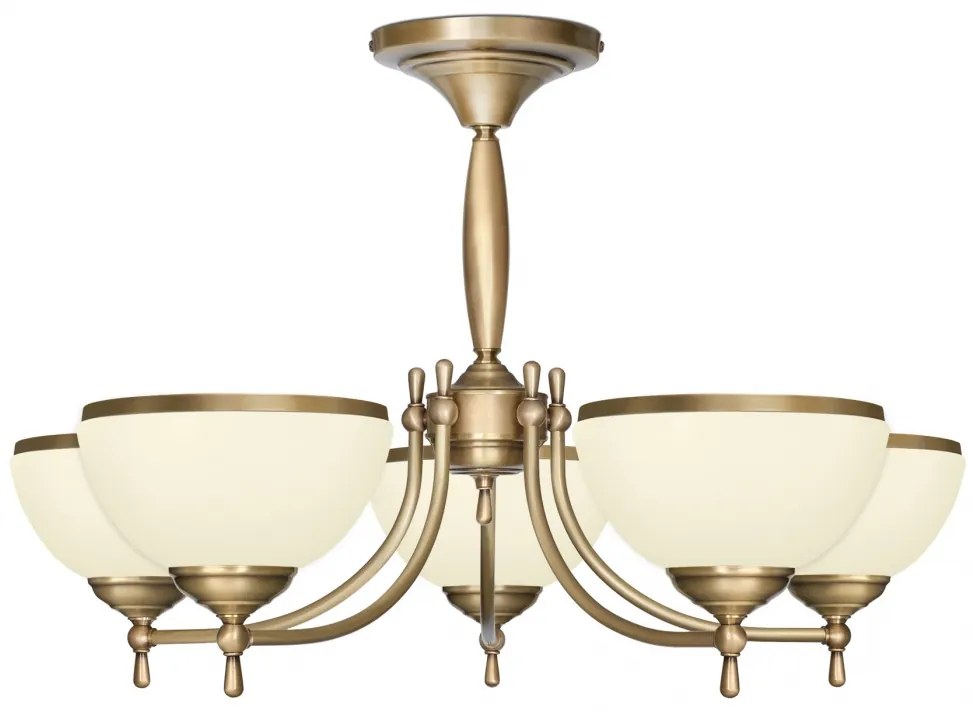 Krótki klasyczny żyrandol z mosiądzu CR-S5AKE