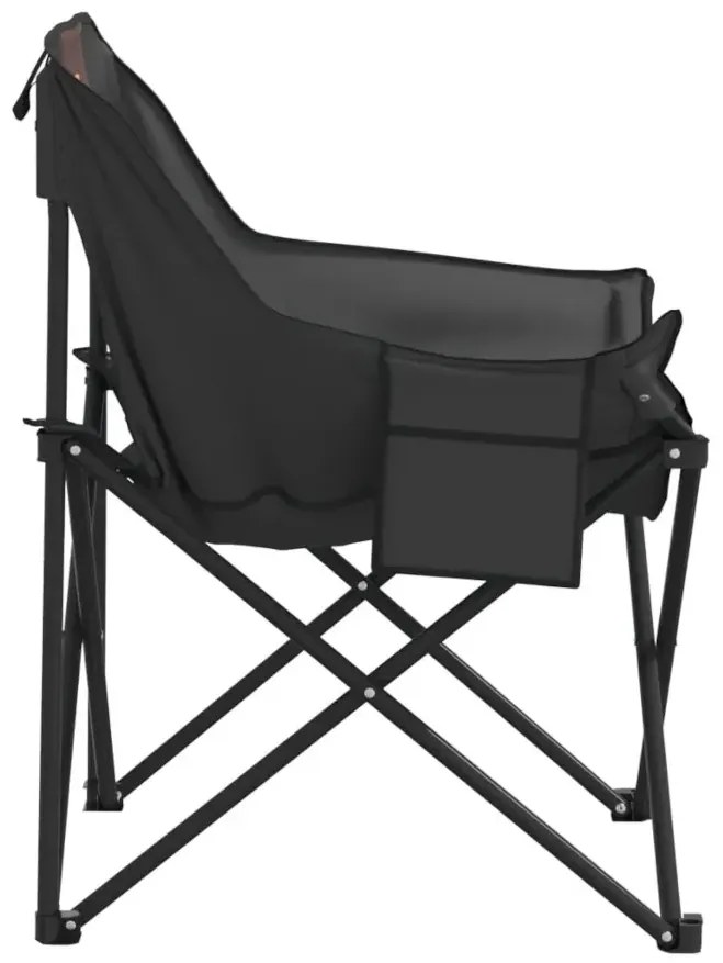 Krzesła kempingowe w kolorze czarnym G9-E23