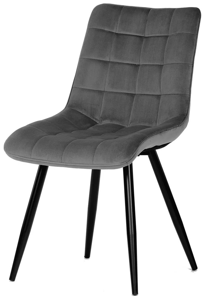 Zestaw krzeseł do jadalni CT-384 GREY4, 4 szt.