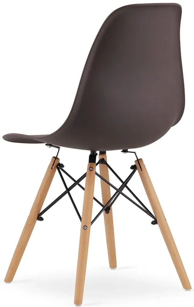 Brązowe minimalistyczne krzesła 4szt. H4-B10