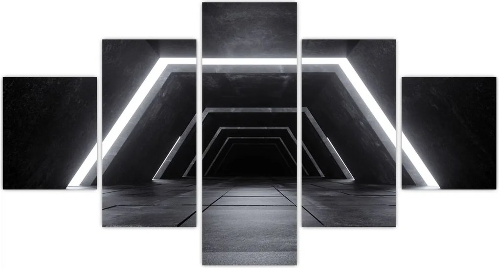 Obraz - Futurystyczny tunel (125x70 cm)