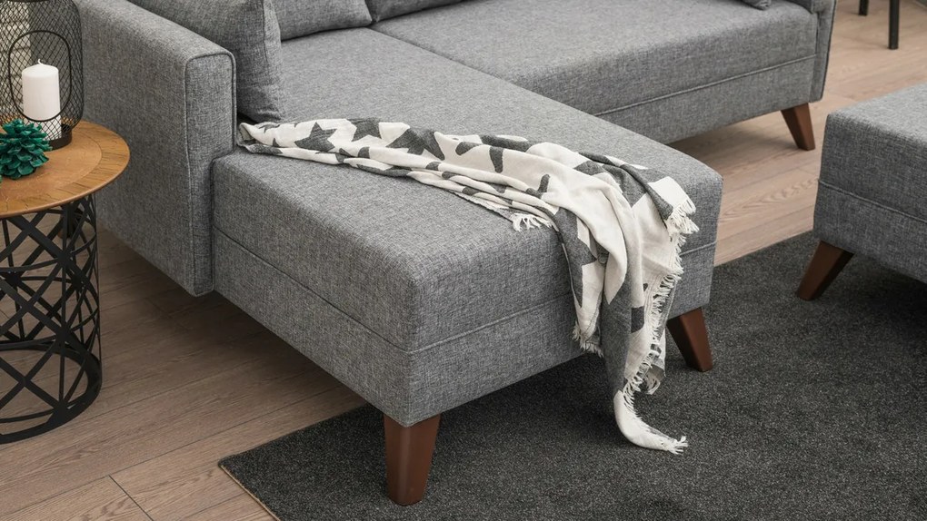 Narożna rozkładana sofa Bella Corner Left 2 Grey