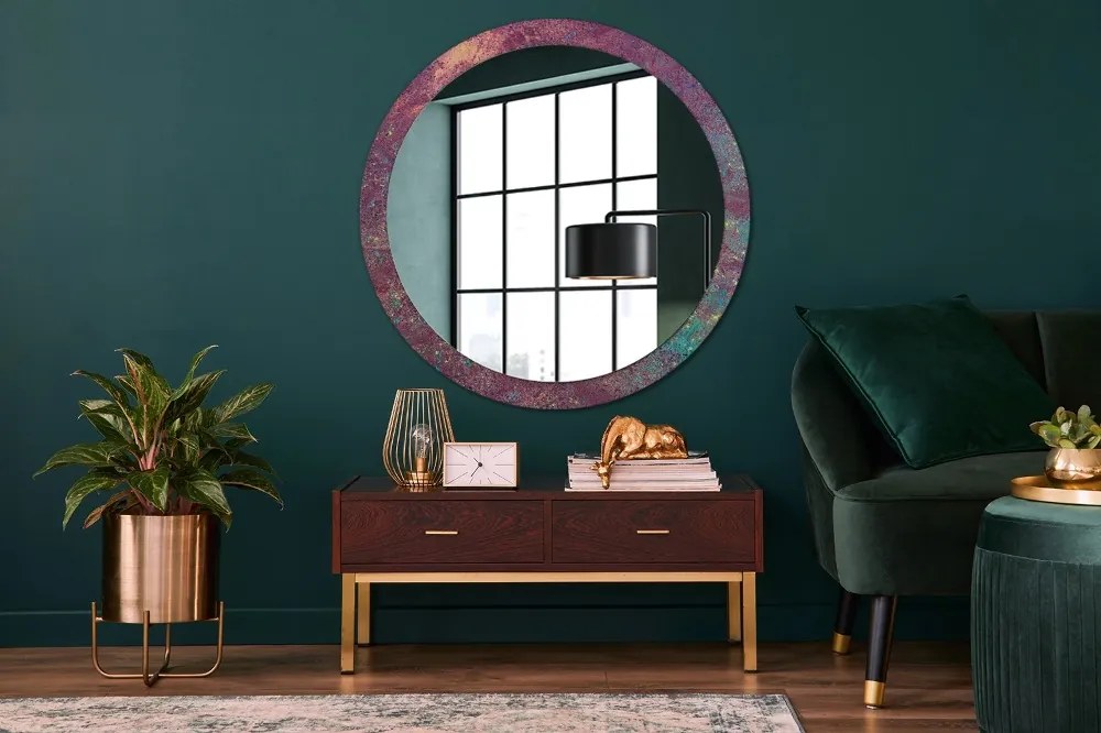 Lustro dekoracyjne okrągłe Festiwal kolorów