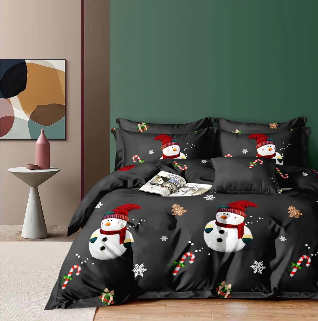 PrzytulneMieszkanie.pl PrzytulneMieszkanie.pl Pościel z mikrofibry BIAŁY BAŁWAN czarna Rozmiar pościeli: 70 x 80 cm | 140 x 200 cm