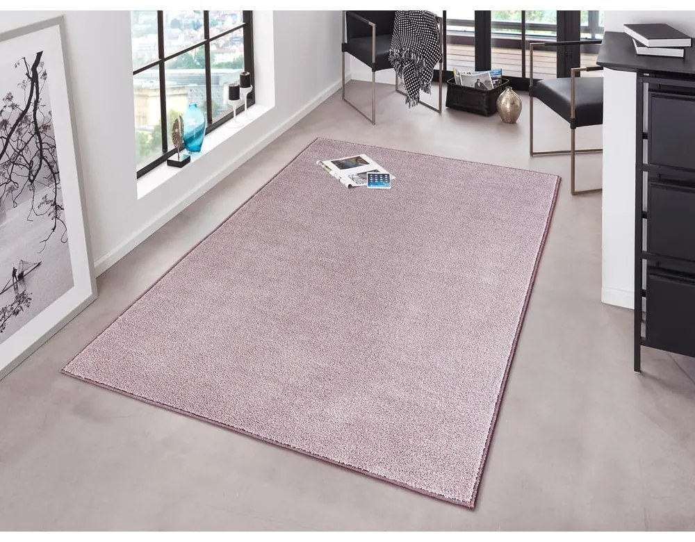 Różowy dywan Hanse Home Pure, 140x200 cm