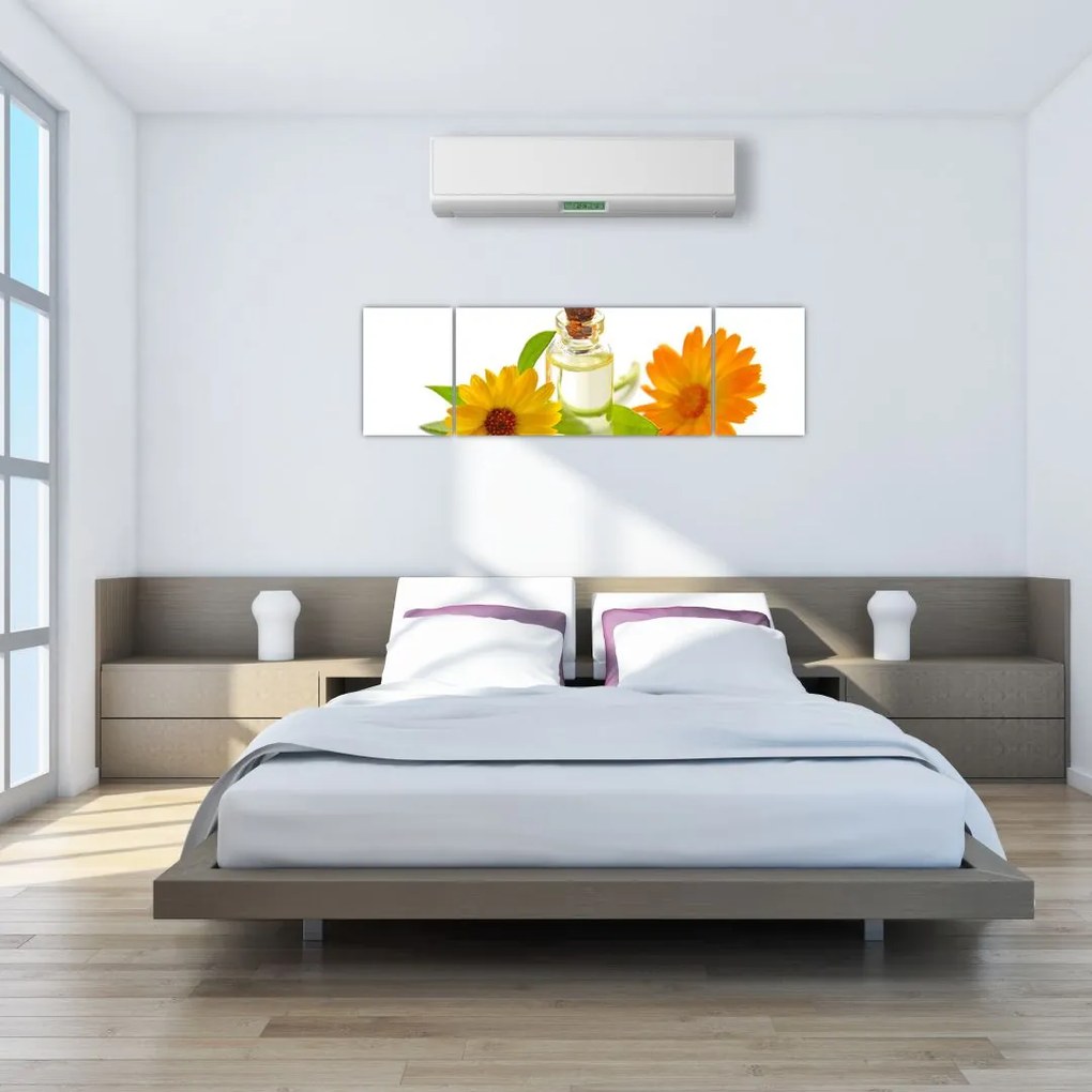 Obraz kwiatowego oleju (170x50 cm)