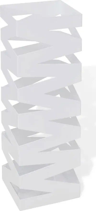 Biały modernistyczny metalowy parasolnik Z4-F27