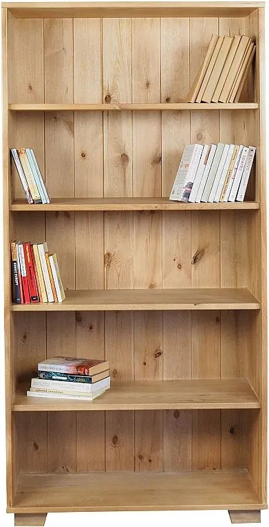 Regał Natural wood I z drewna litego, kolor dębowy