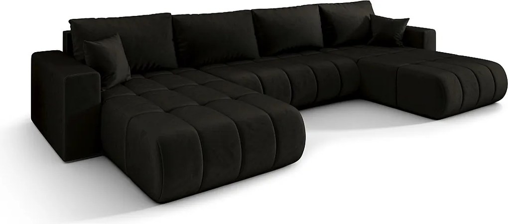 BEDANTE narożnik z funkcją spania MILO U PREMIUM Monolith 95 Przestronny narożnik w kształcie litery U z funkcją spania