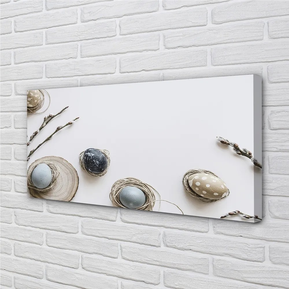 Fotoobraz na płótnie Jajka i Bazie