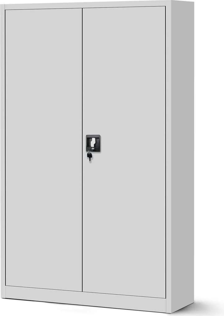 Szafa biurowa na akta szeroka Jan II 115x40x185 cm szara